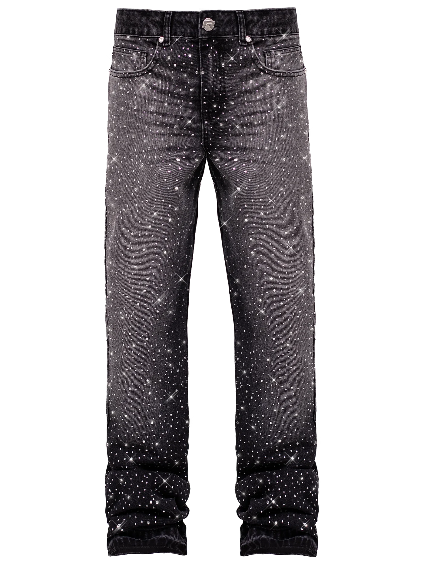 Crystal Flare Denim - Black