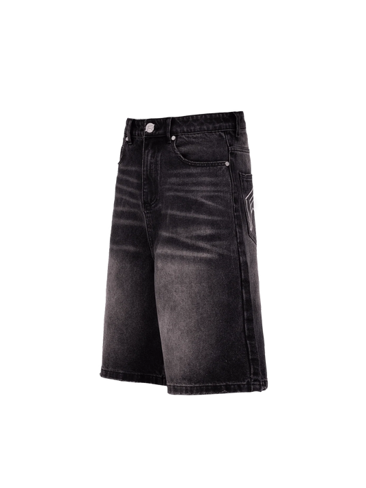 Denim Jorts - Black