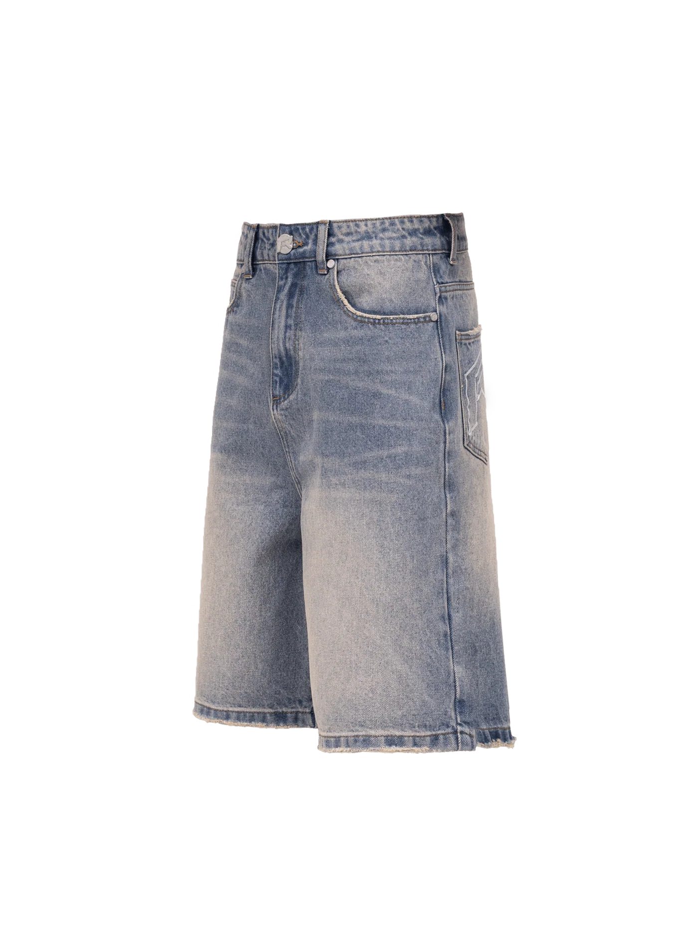 Denim Jorts - Cream Wash