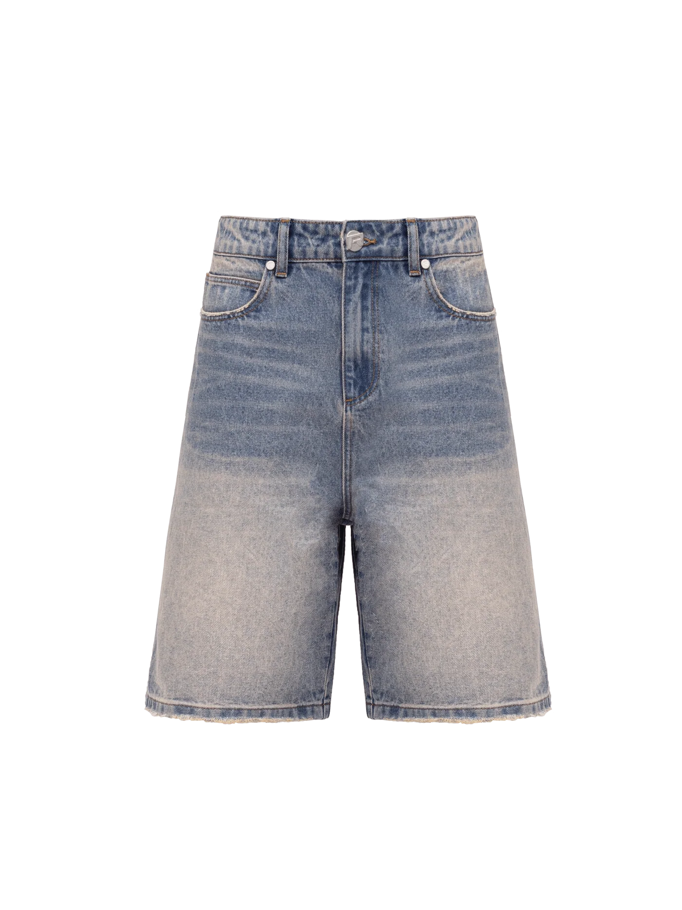 Denim Jorts - Cream Wash