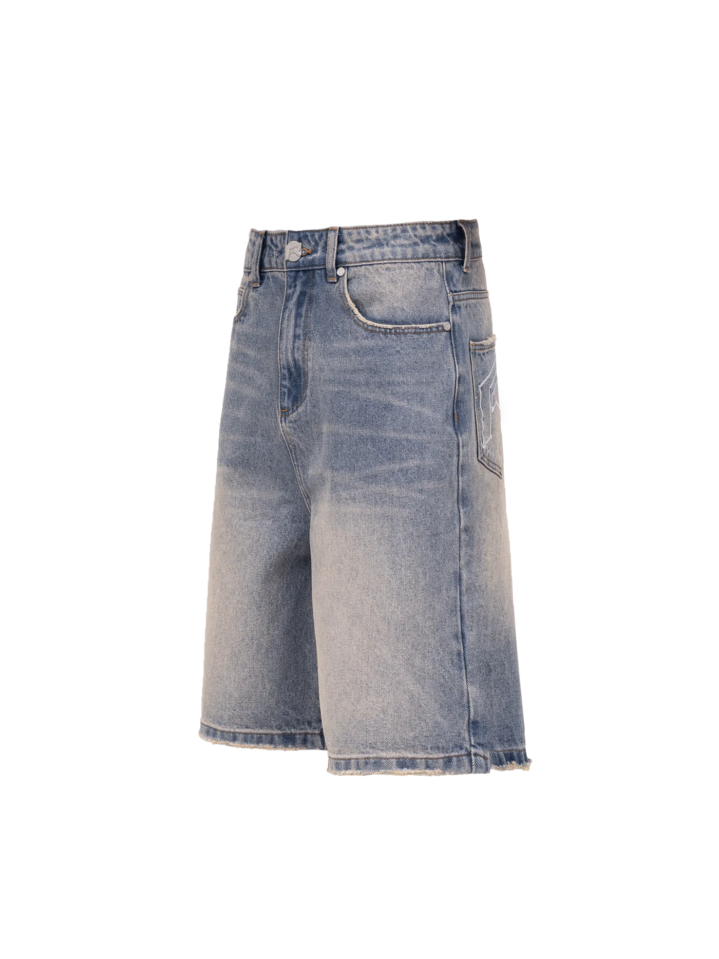 Denim Jorts - Cream Wash