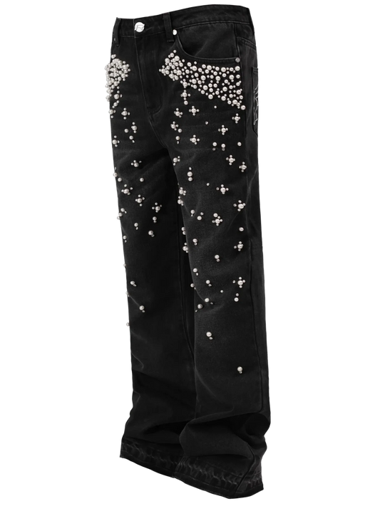 Gradient Pearl Denim - Black