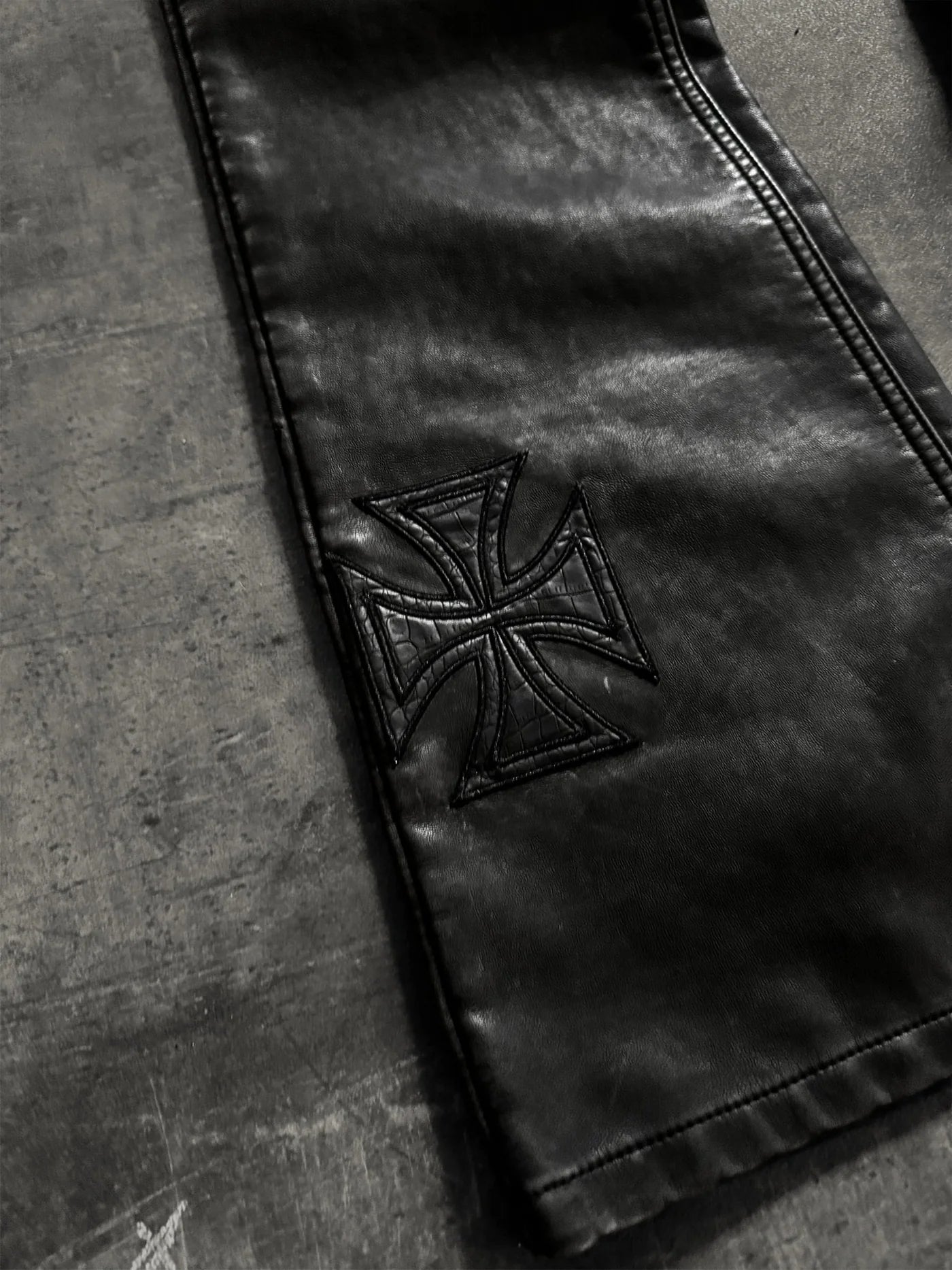 Leather Cross Denim