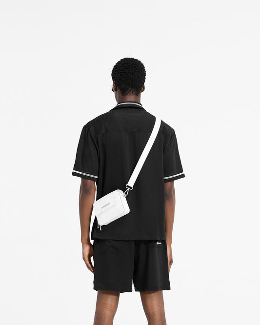 Cracked Leather Cross Body Bag