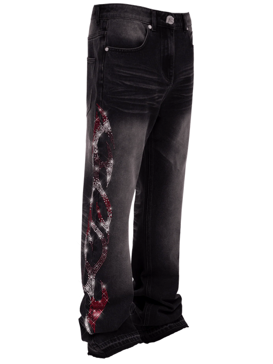 Viper Flames Denim - Black
