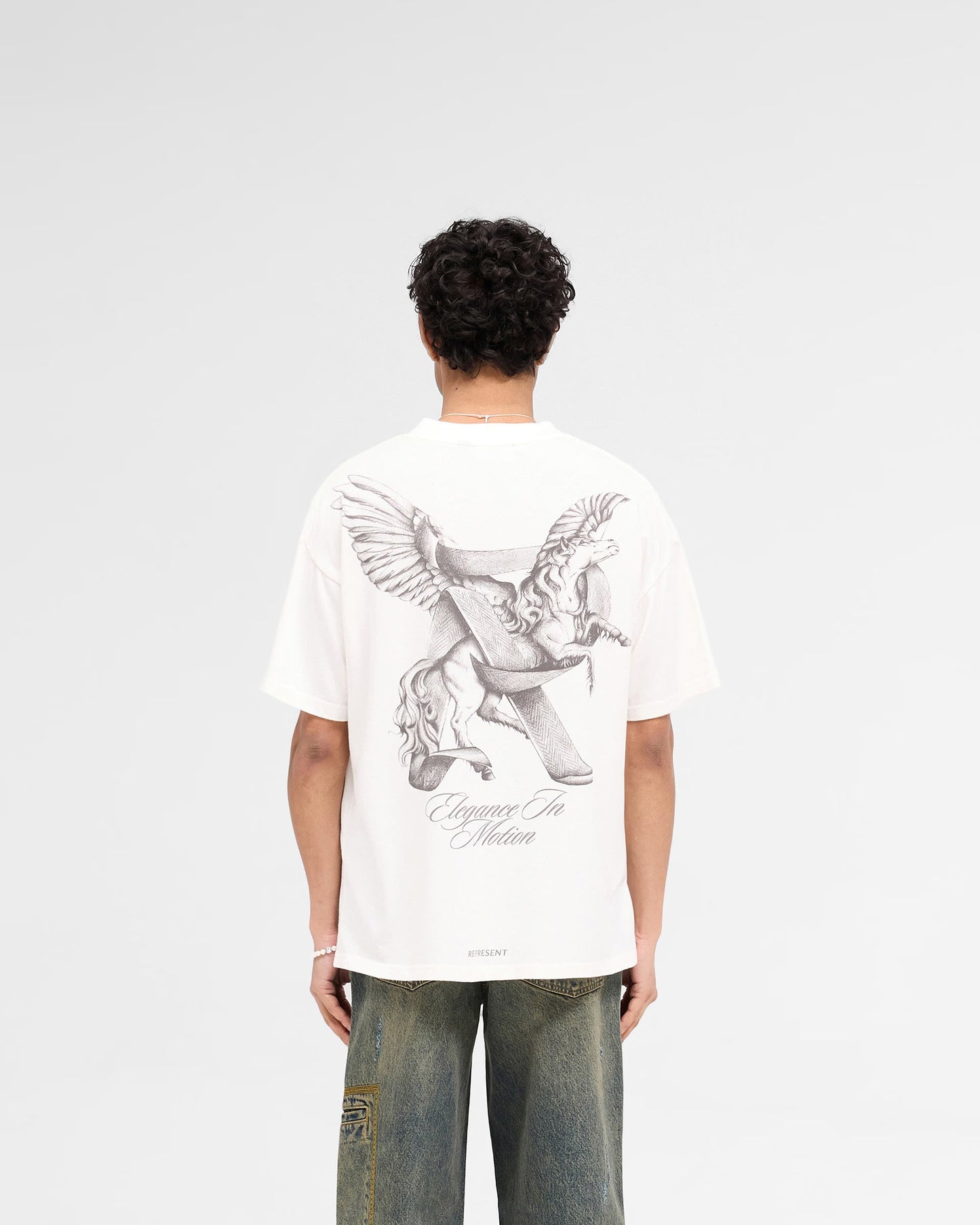 Elegance In Motion T-Shirt - Flat White