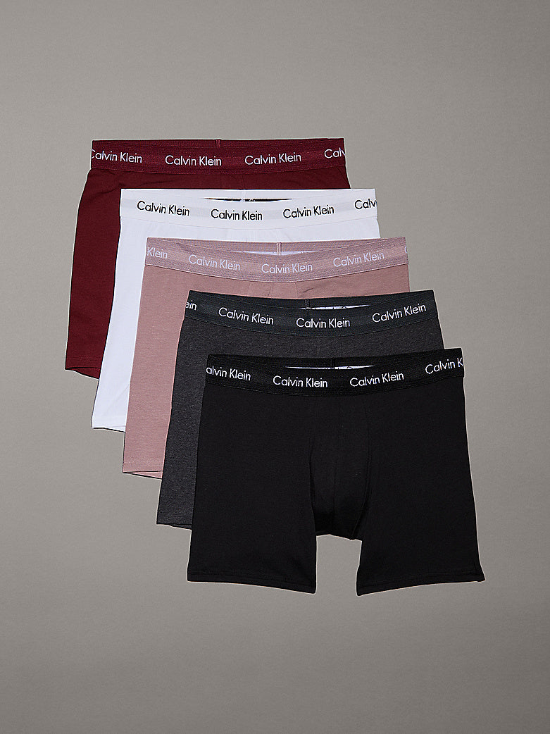 5 Pack Boxer Briefs - Cotton Stretch