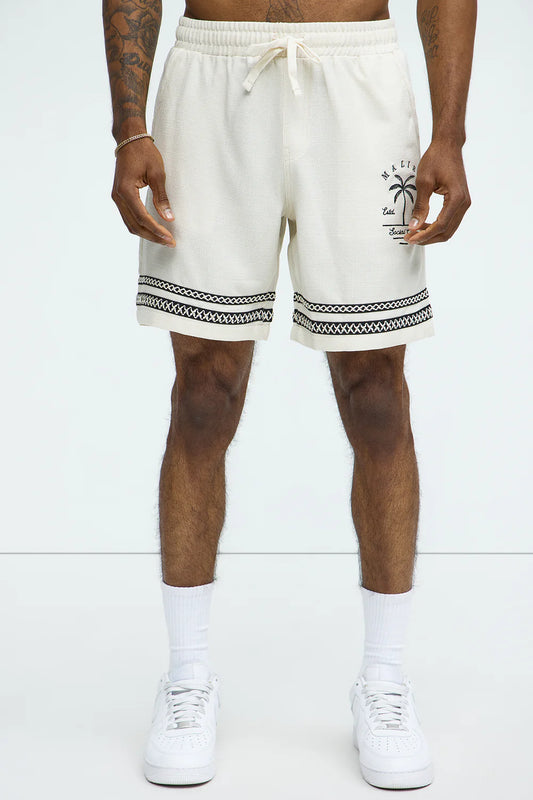 Zephyr Relaxed Shorts - Off White