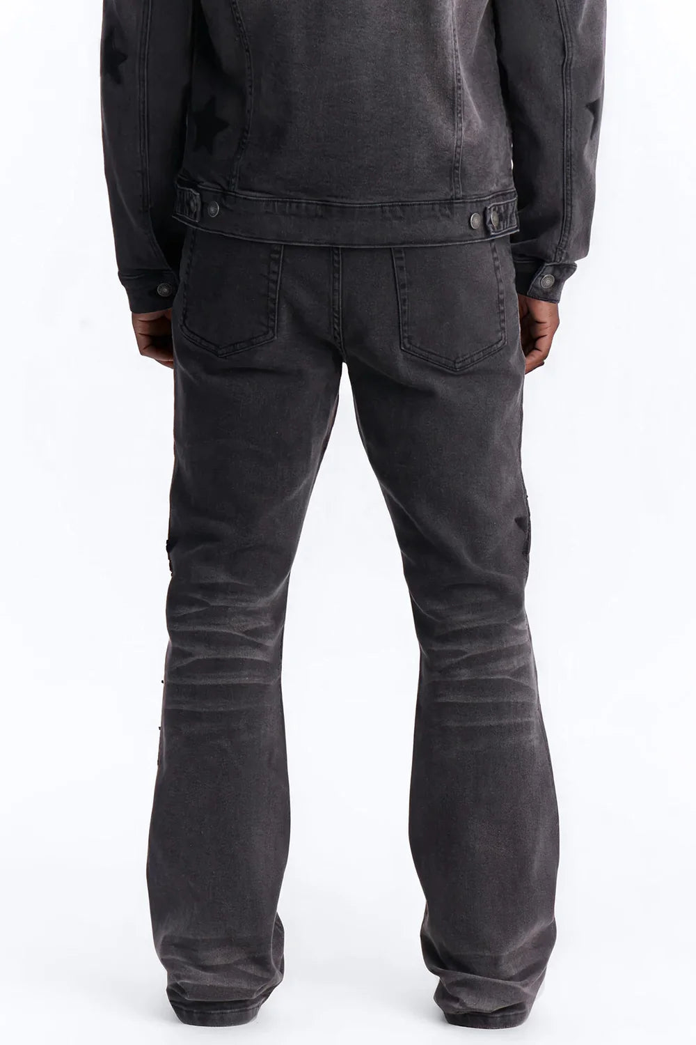 Stacked Skinny Flare Stellar Jean