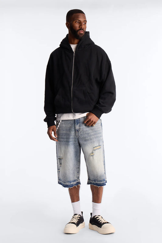 Baggy Skatepark Denim Short - Light Wash