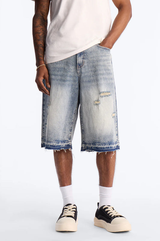Baggy Skatepark Denim Short - Light Wash