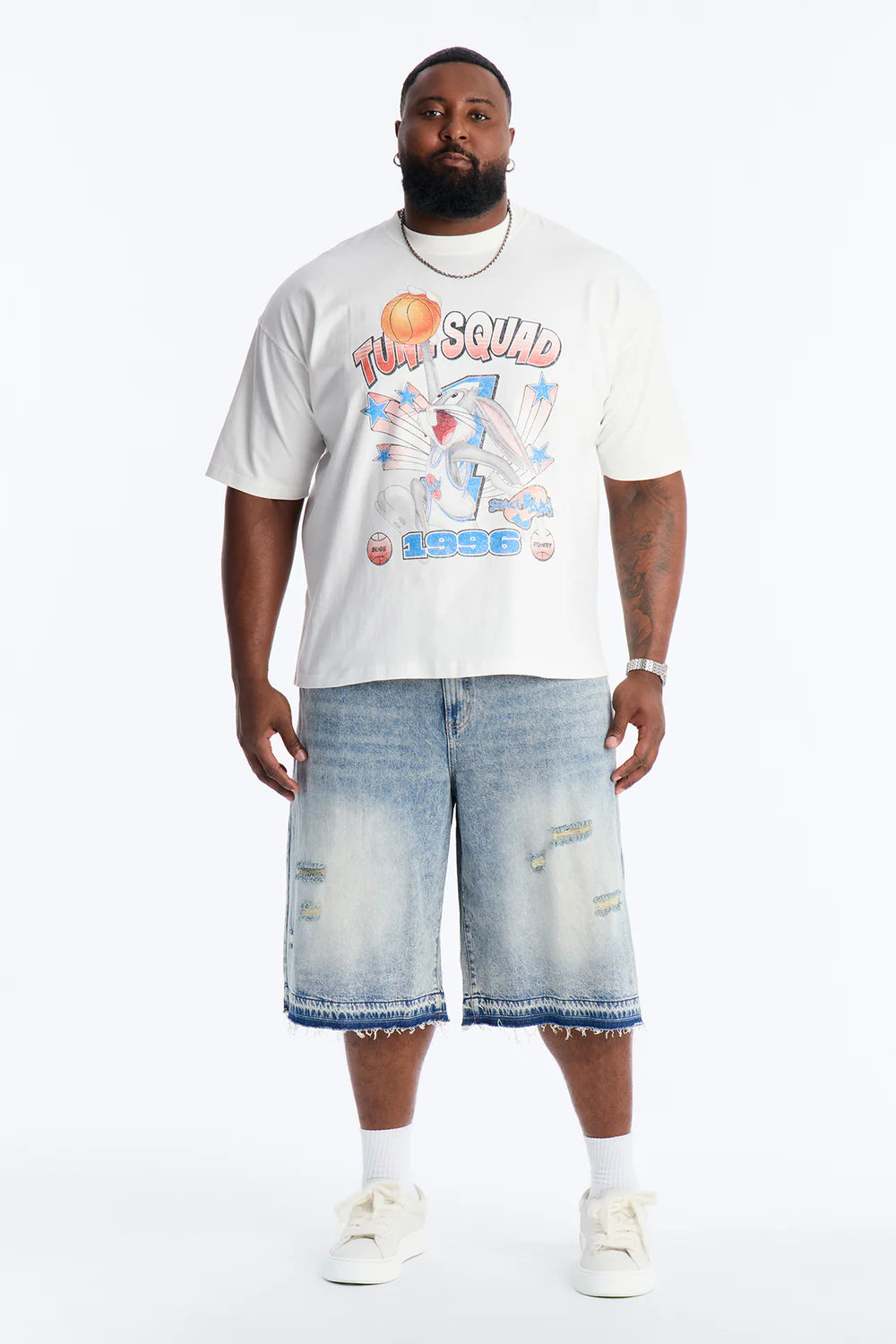 Baggy Skatepark Denim Short - Light Wash