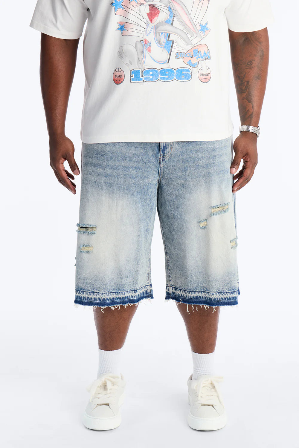 Baggy Skatepark Denim Short - Light Wash