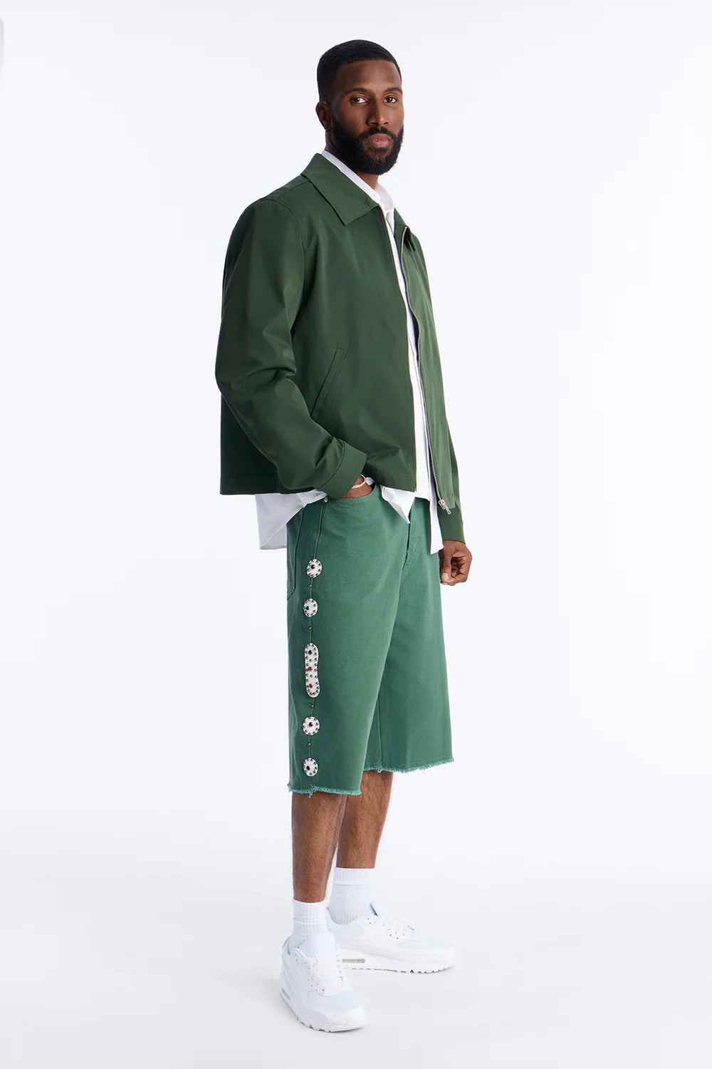 Aspiring Artist Embellished Short - Olive