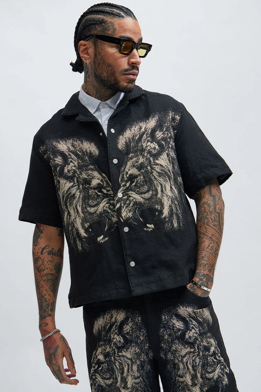 Armaros Tapestry Shirt - Black/combo