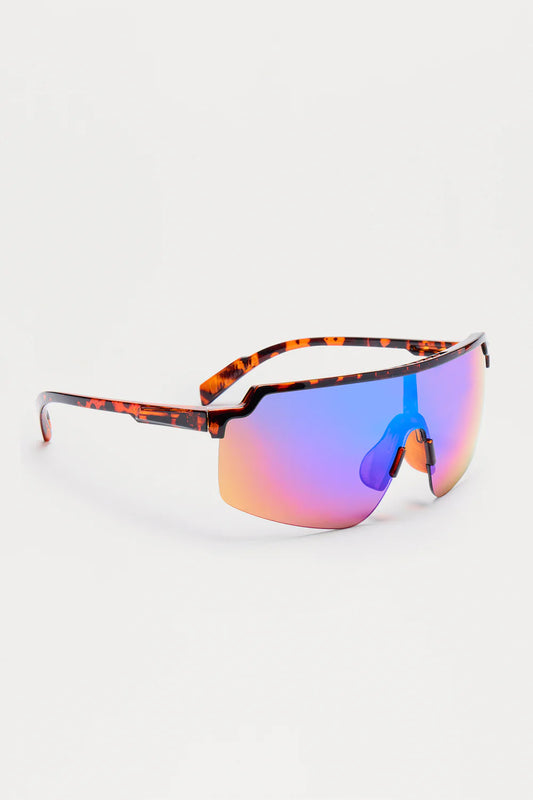 Fredericton Shield Sunglasses - Tortoise/Blue