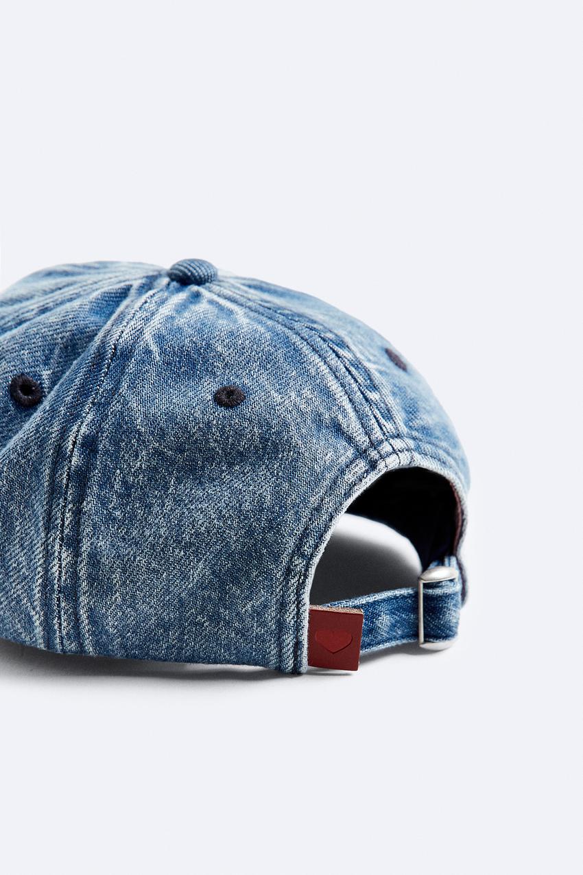 EMBROIDERED DENIM CAP