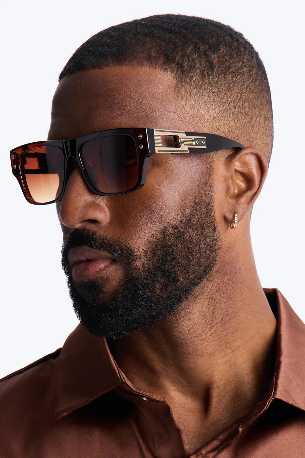 Industrial Insight Square Sunglasses - Brown