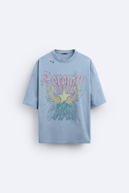 WASHED PRINTED T-SHIRT