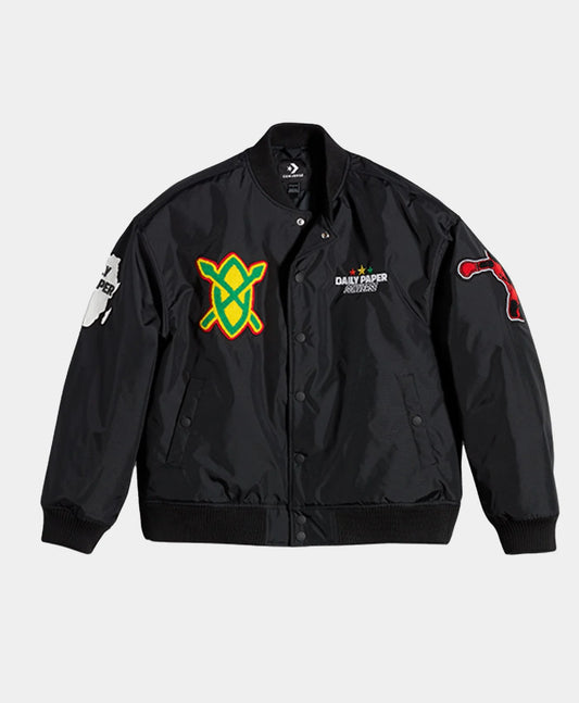 Daily Paper X Converse Black Stadium Jacket