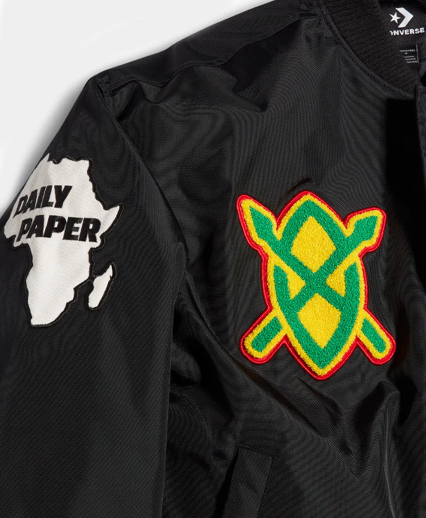 Daily Paper X Converse Black Stadium Jacket