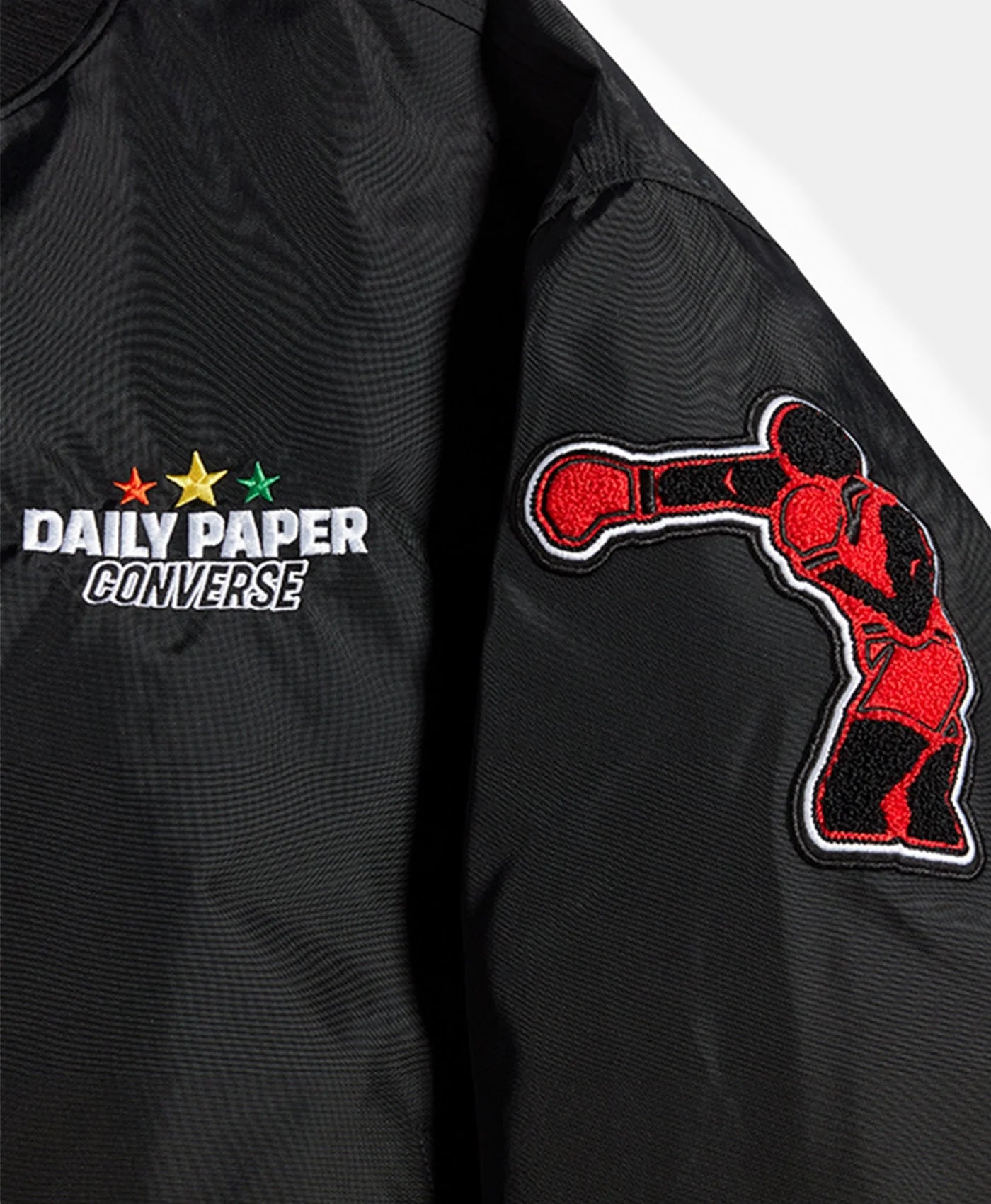 Daily Paper X Converse Black Stadium Jacket