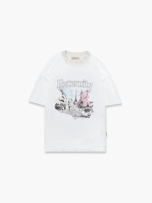 STEPS TO HEAVEN T-SHIRT - WHITE