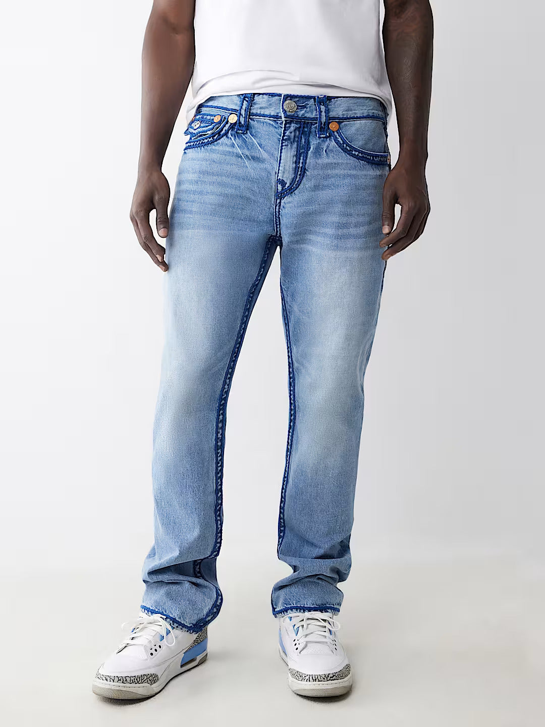 RICKY ROPE STITCH FLAP STRAIGHT JEAN – URBAN TREND LUXURY