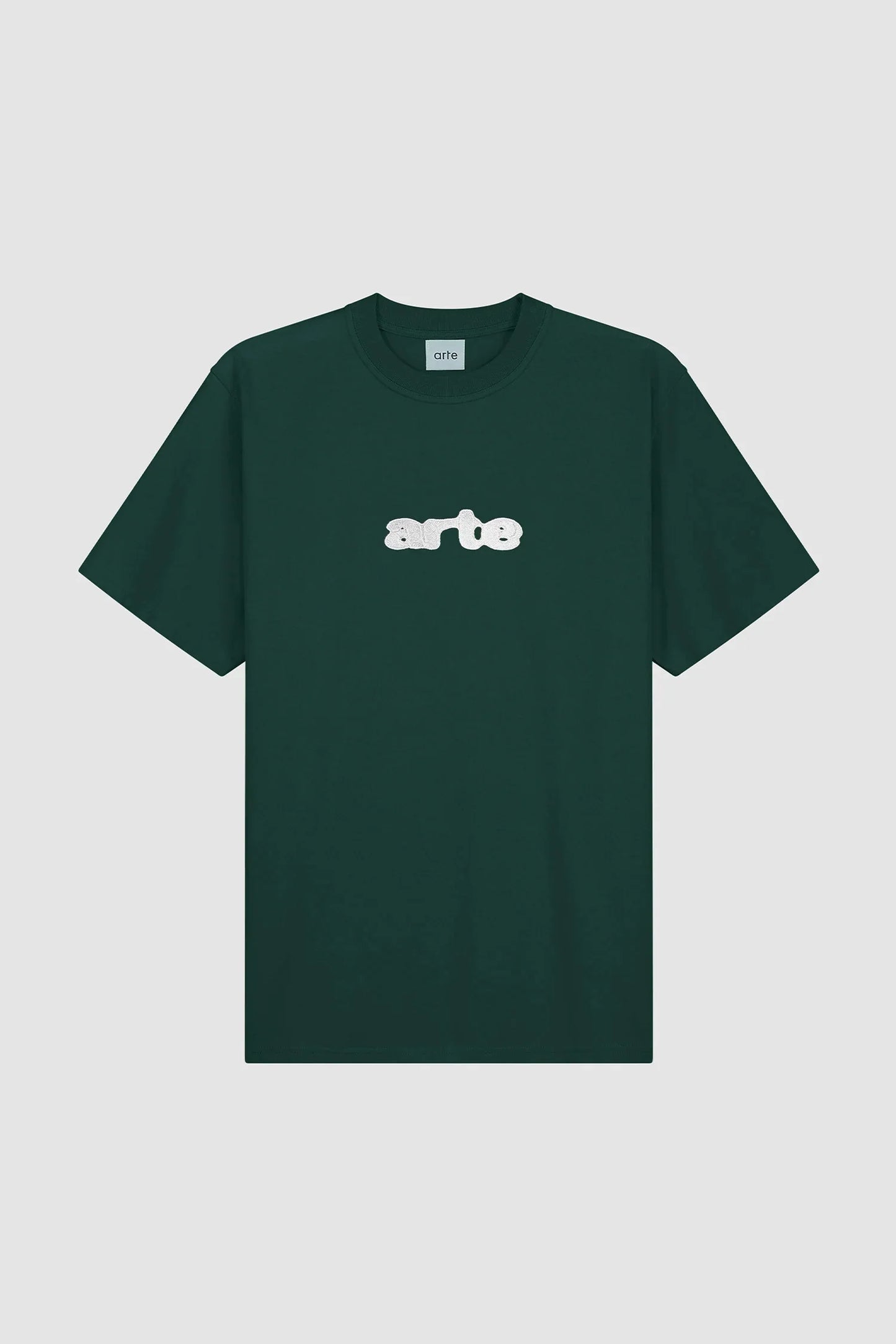 Blur Embroidery T-shirt - Green