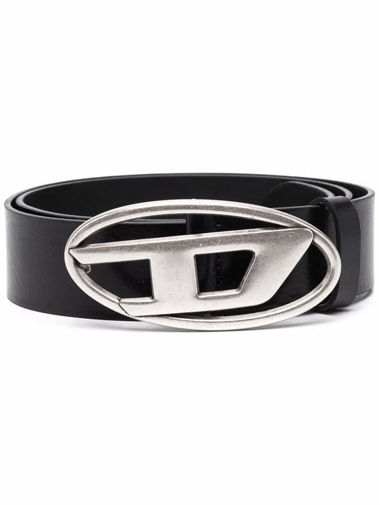 1DR logo-buckle leather belt