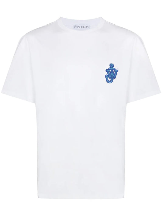 Anchor-patch cotton T-shirt