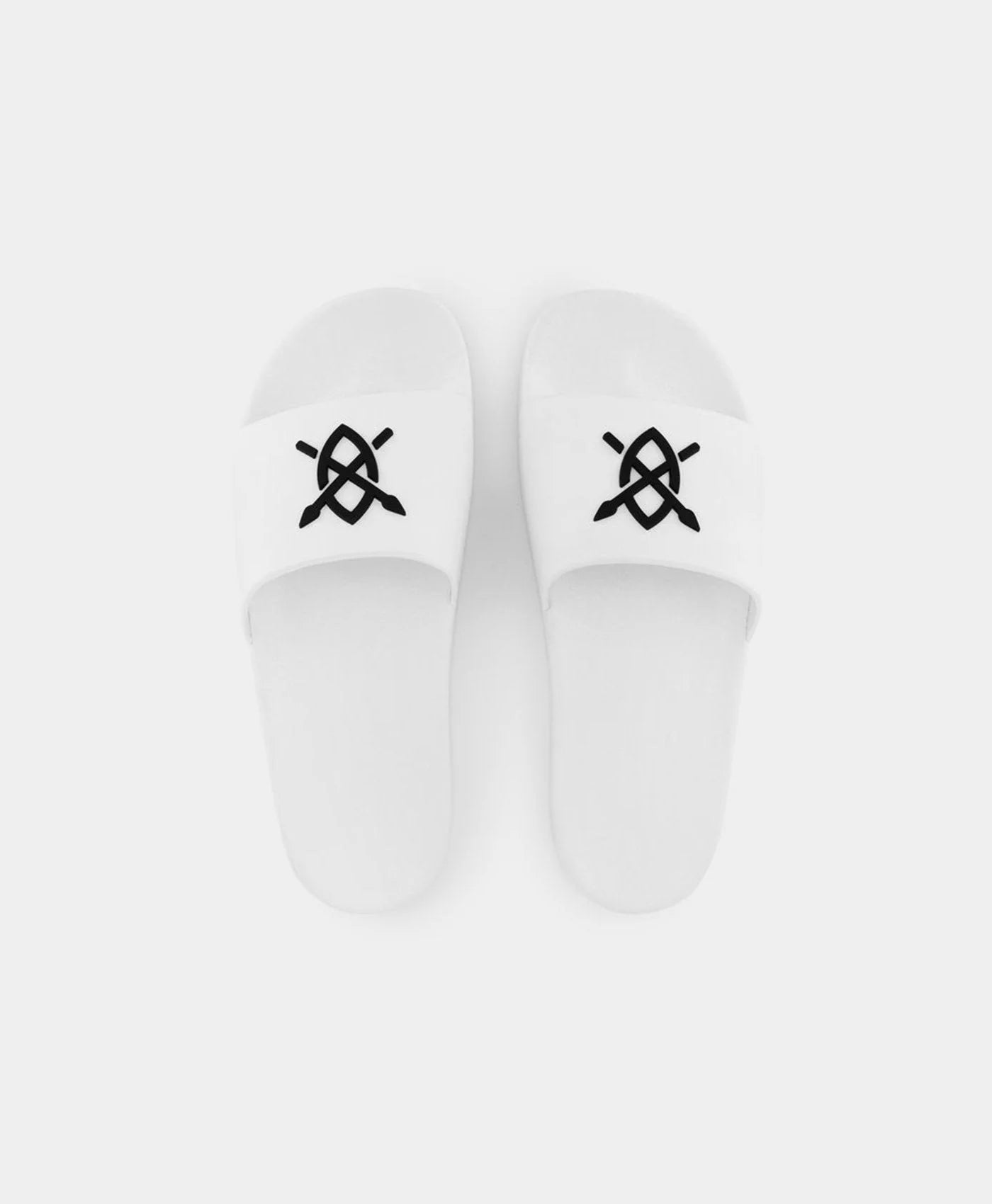 White Reslider Sandals