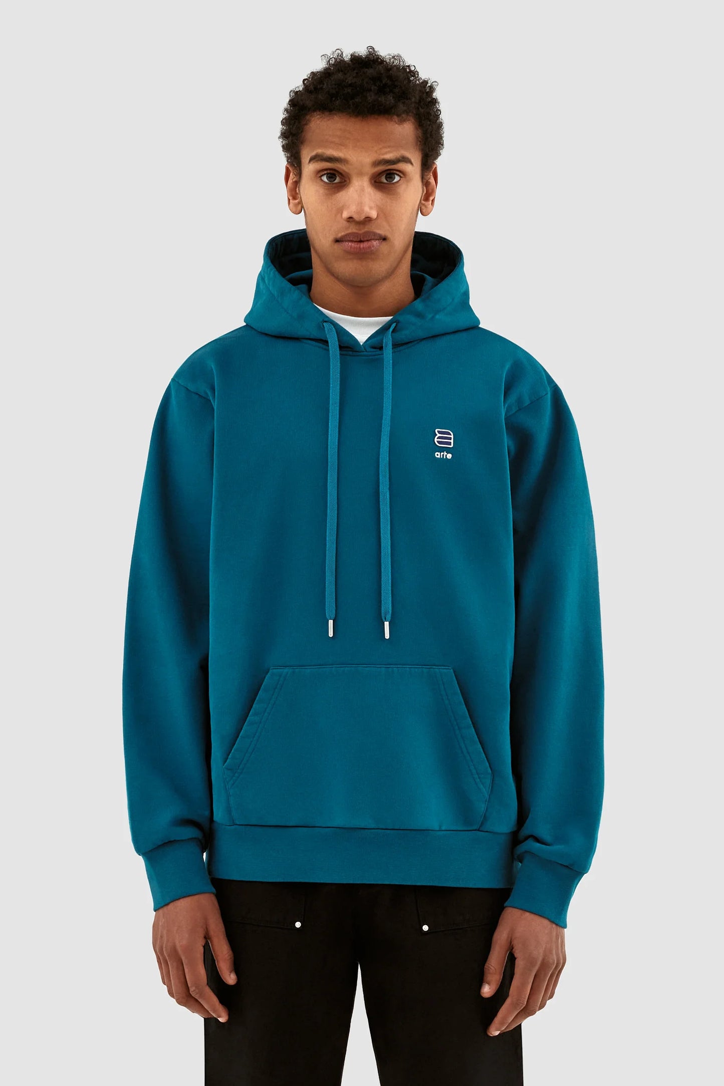 Harmon A Logo Hoodie - Lagoon Blue