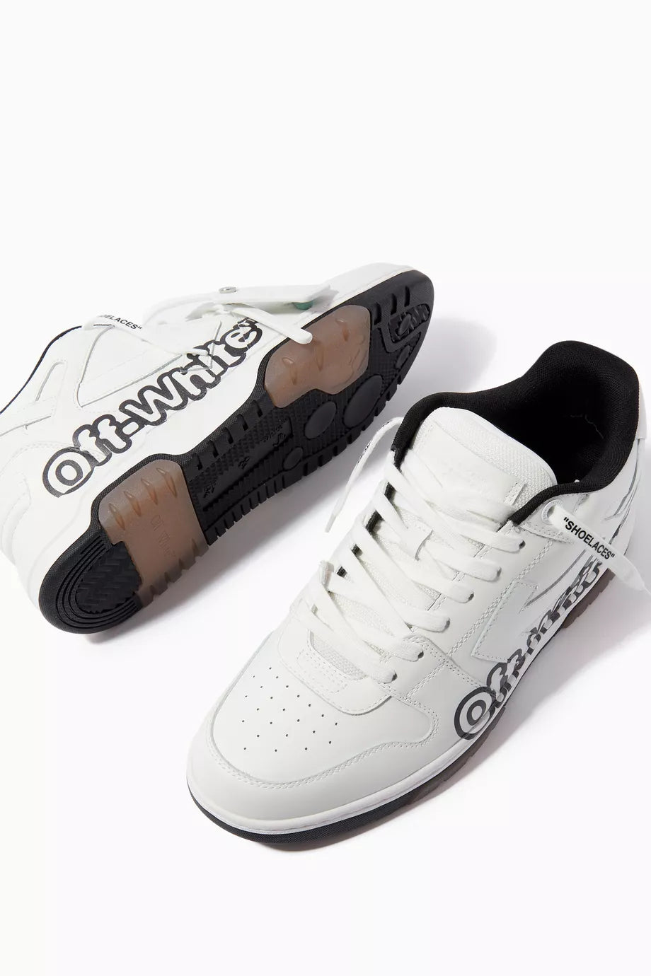 OFF-WHITE Out Of Office OOO Low Tops "Off-White" White Black