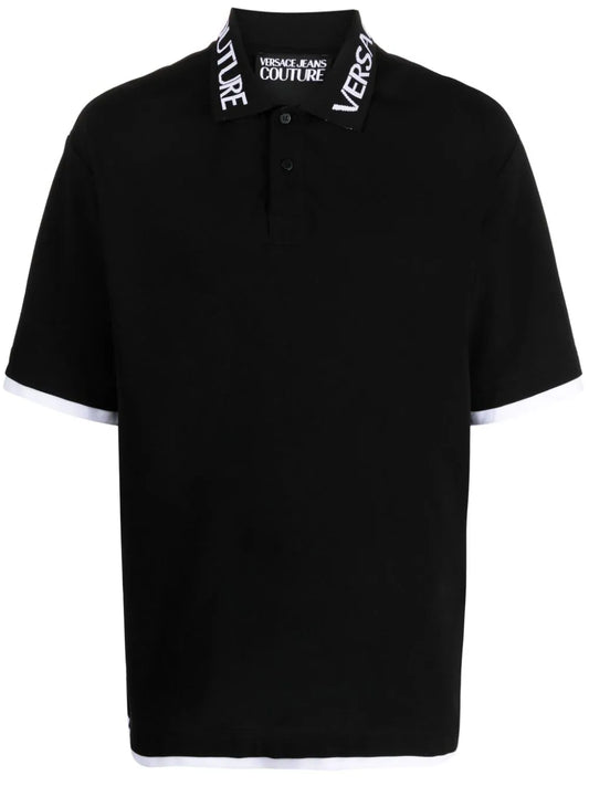 Black Intarsia Polo