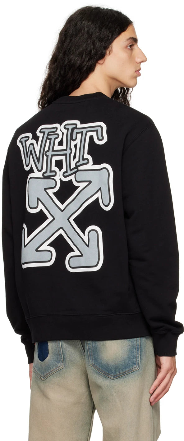 OFF-WHITE Black Carlos Arrow Sweatshirt