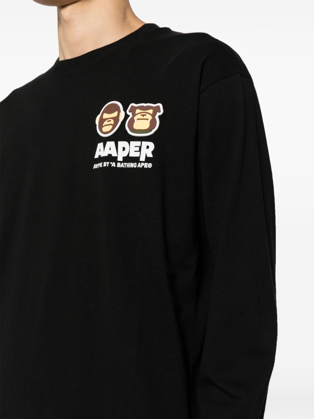 logo-patch long-sleeved T-shirt