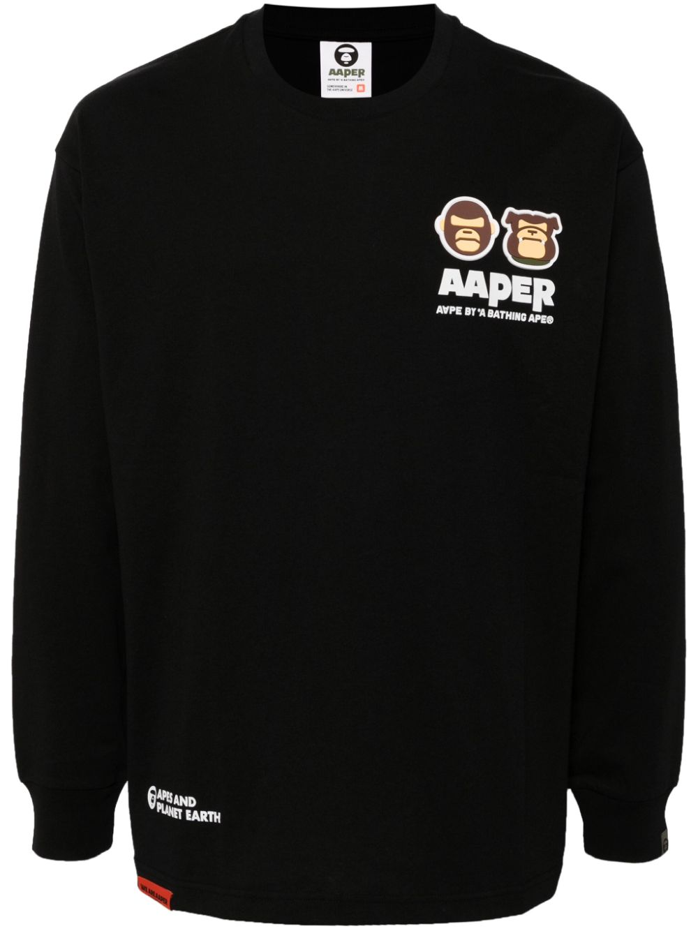 logo-patch long-sleeved T-shirt