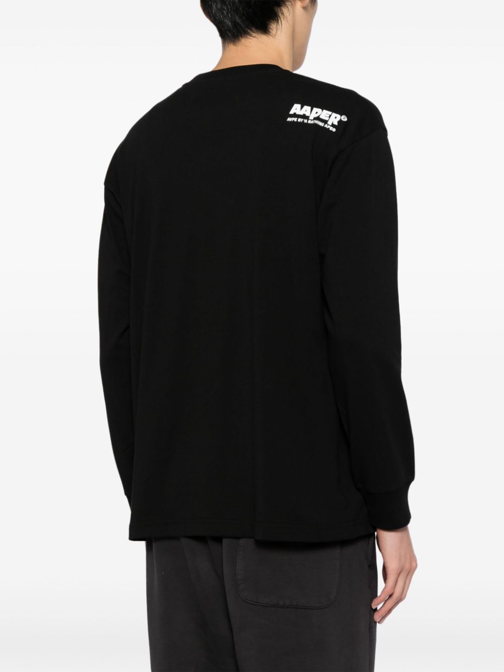 logo-patch long-sleeved T-shirt