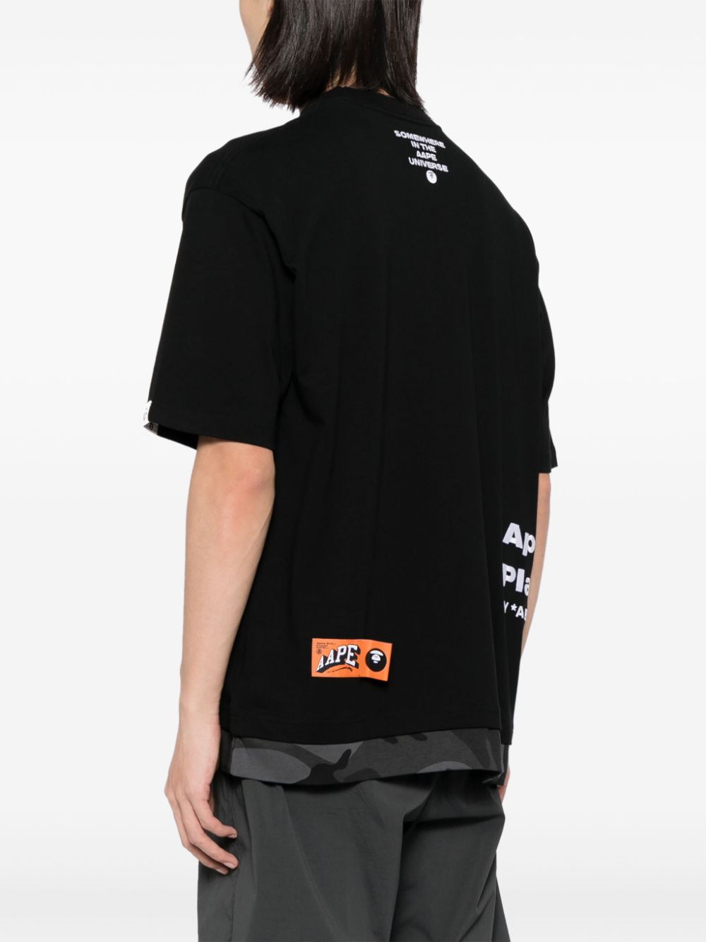 logo-patched T-shirt