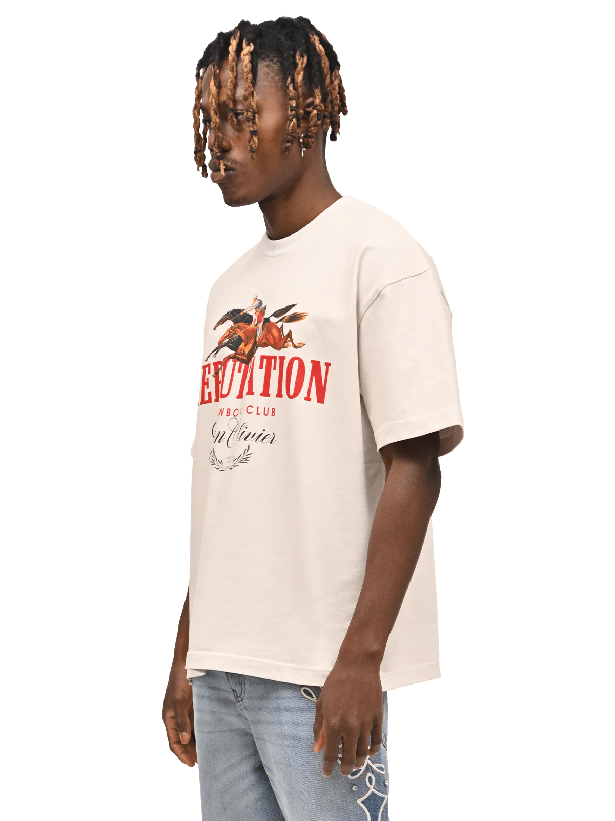 GonOlivier x Reputation Rodeo Tee - Cream