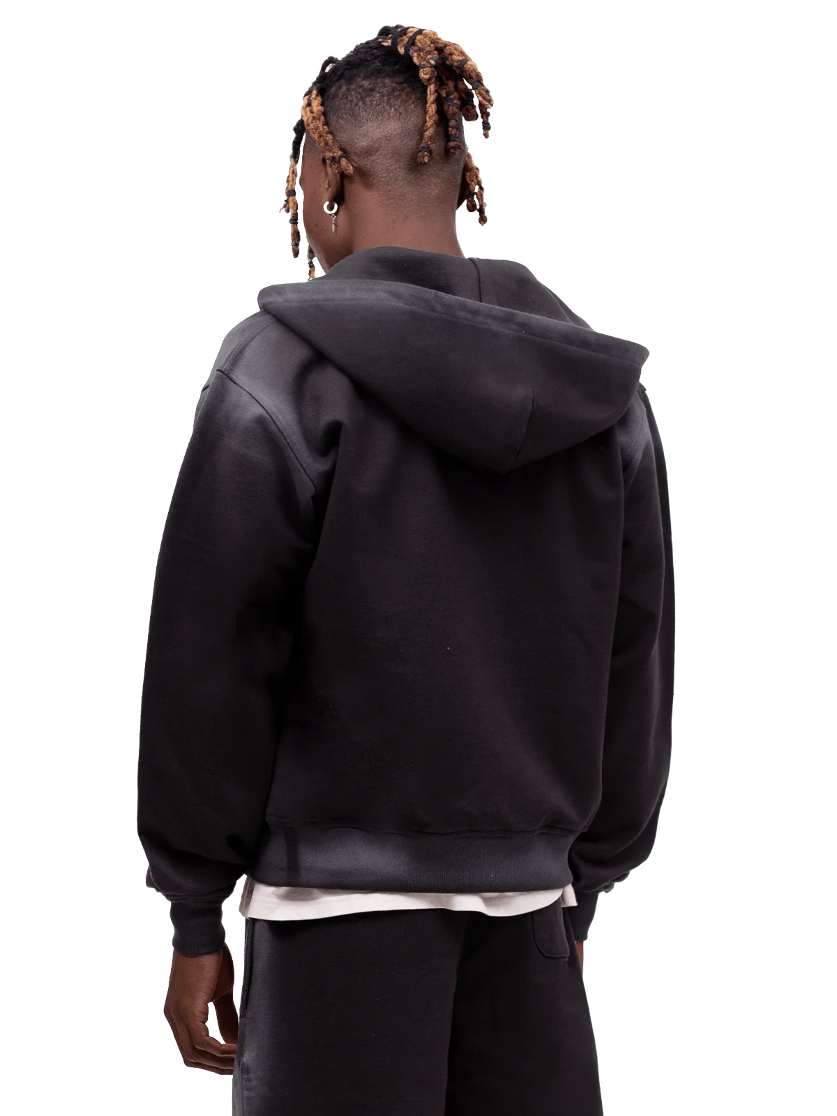 Y2K Zipper Hoodie - Black