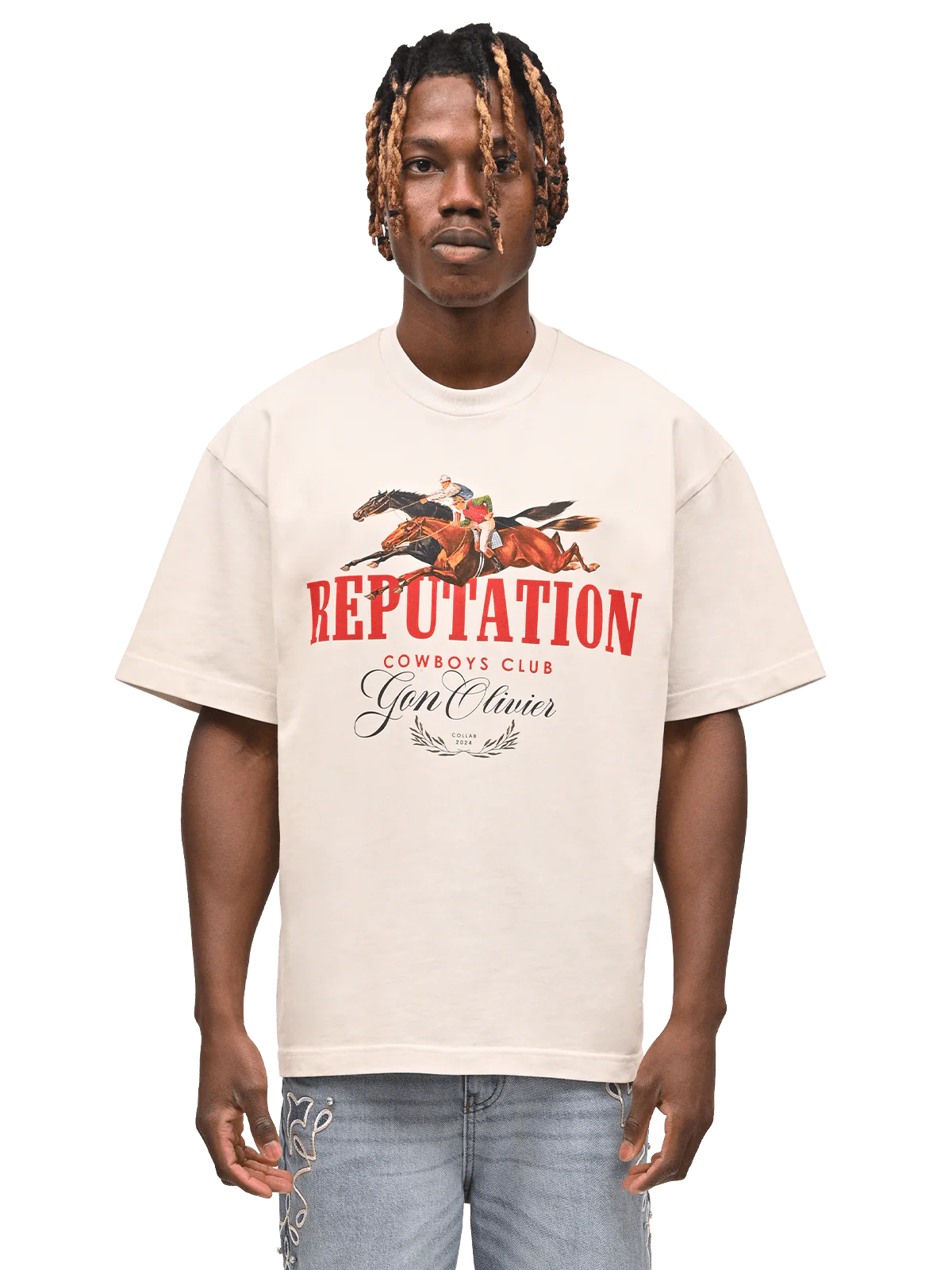 GonOlivier x Reputation Rodeo Tee - Cream