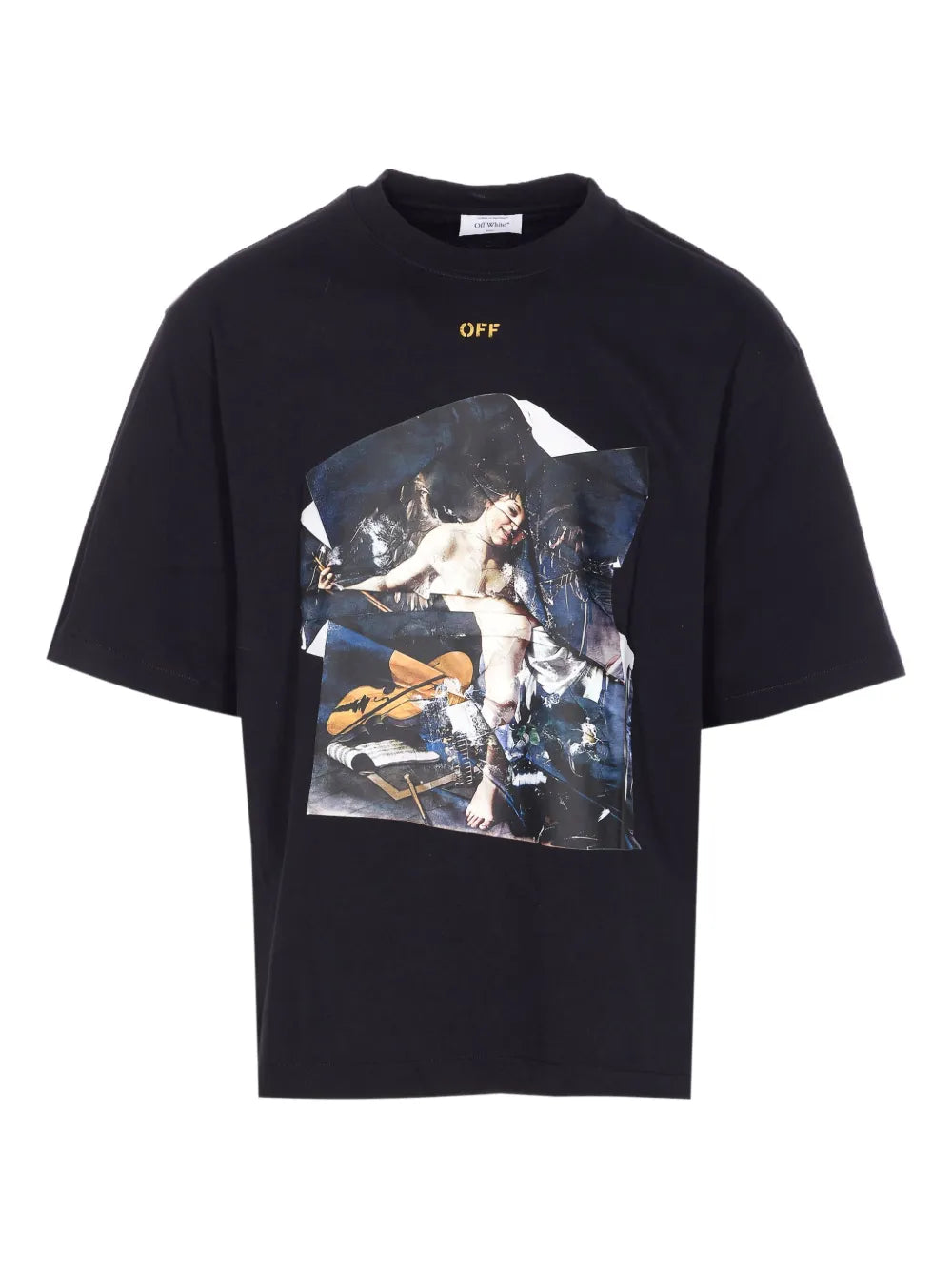 Cupid-print crewneck T-shirt