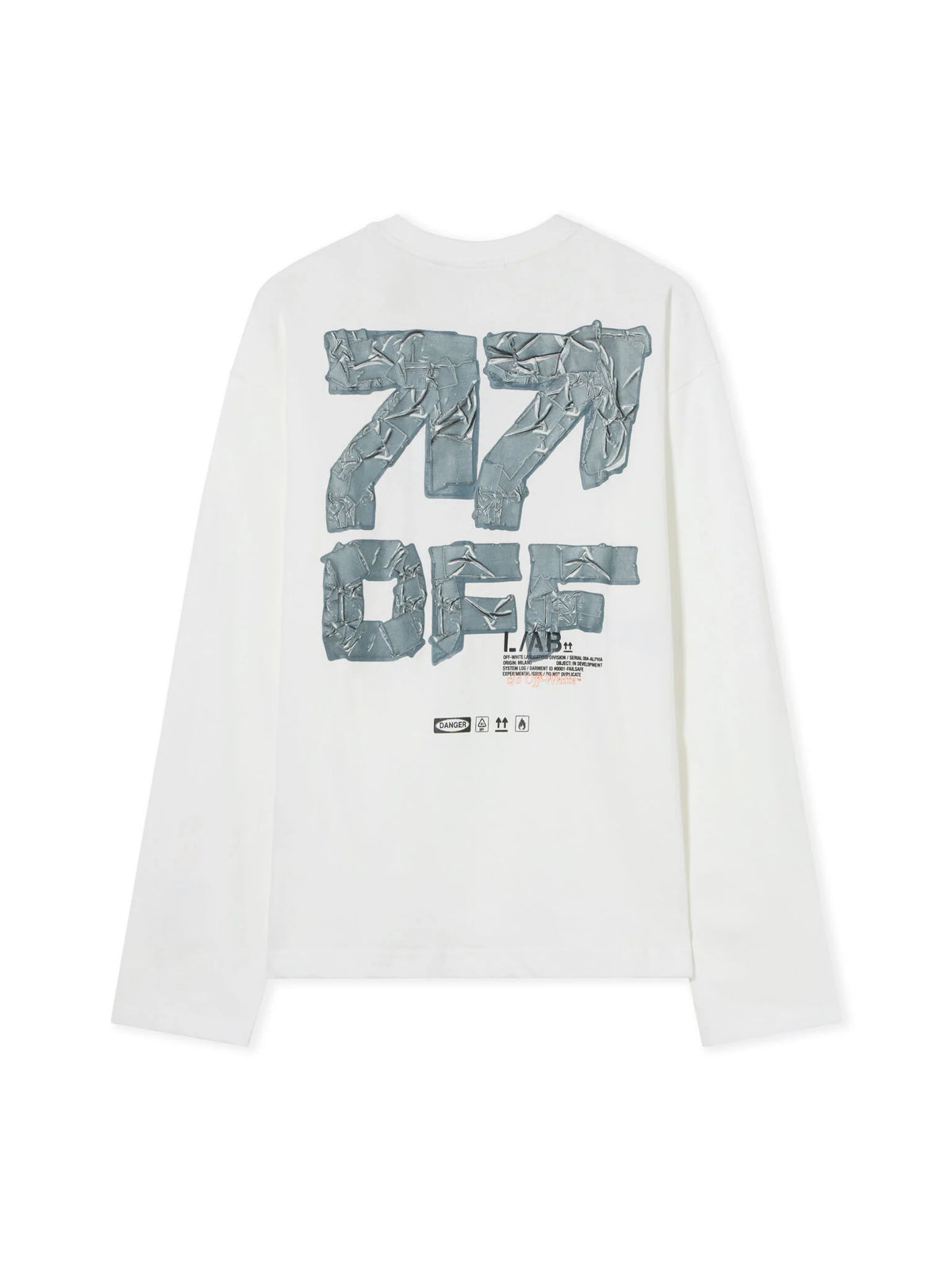 White L/AB Off Active Tape Long-Sleeved T-Shirt
