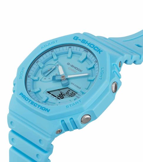 GA-2100-2A2ER Blue Resin Strap Watch