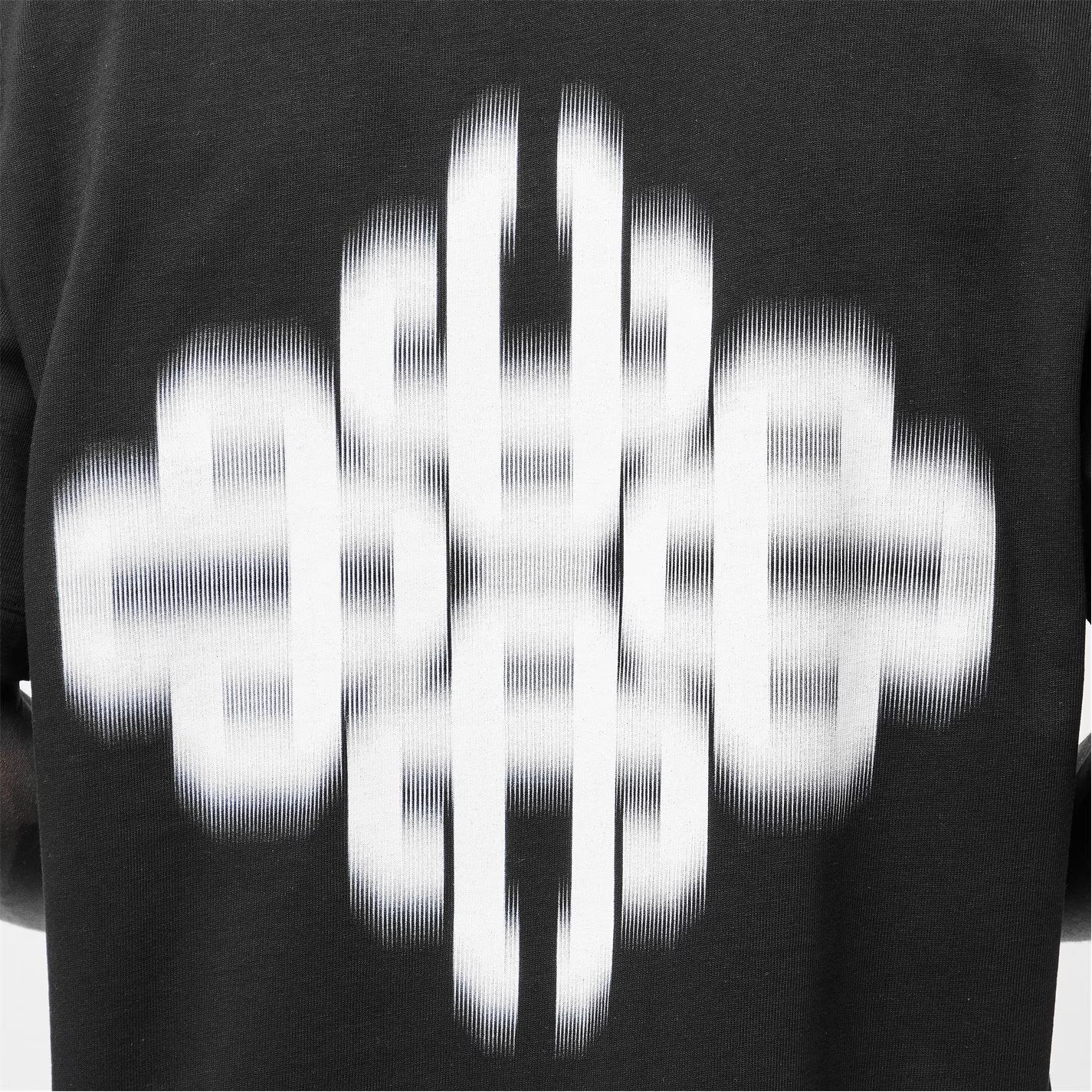 Mens Blurred Graphic Emblem T-Shirt