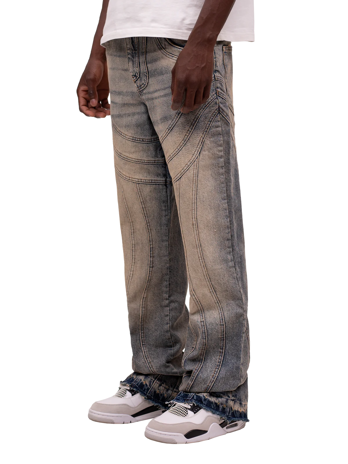 WAVE STITCH DENIM - CREAM WASH