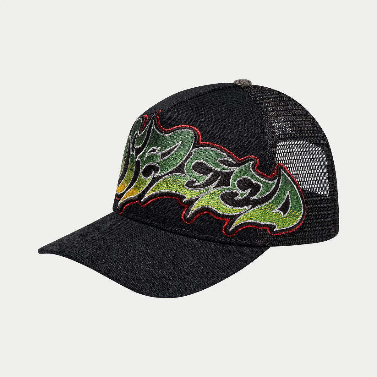 GS Neo Trucker Hat (Black/Yellow/Red)