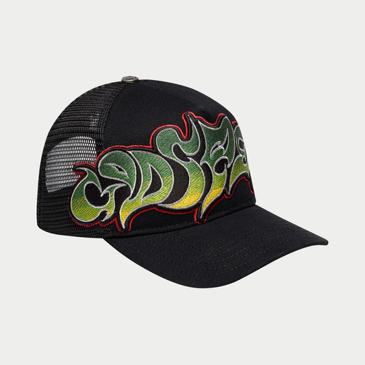 GS Neo Trucker Hat (Black/Yellow/Red)